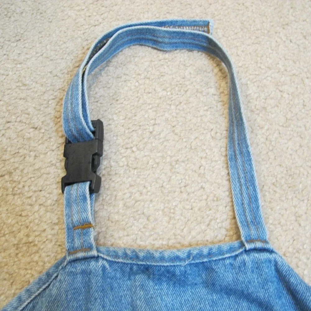 Vintage Style 90s Blue Denim Embossed Apron Made in USA Mailhandlers Local‎ 307